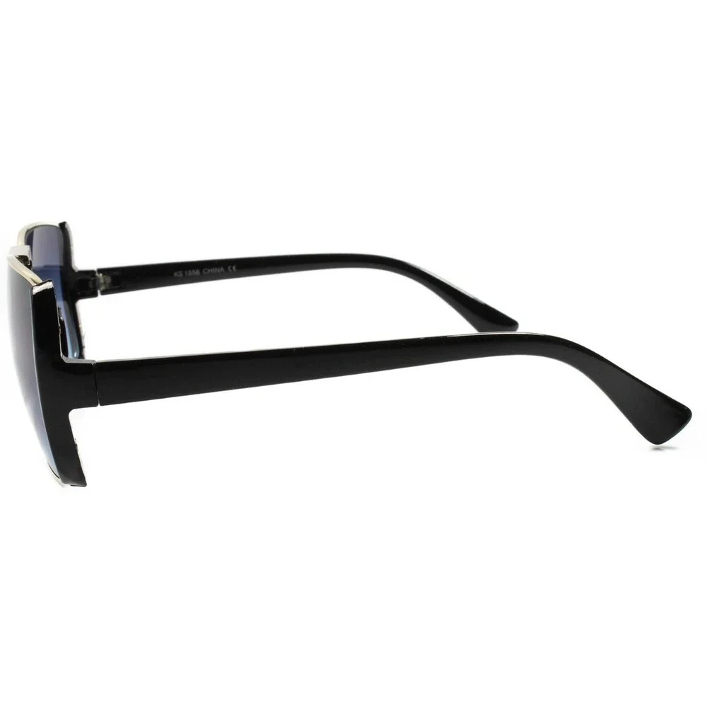 Unique Cool Retro 80s 90s Stylish Fashion Hip Hop Square Sunglasses Black Frame